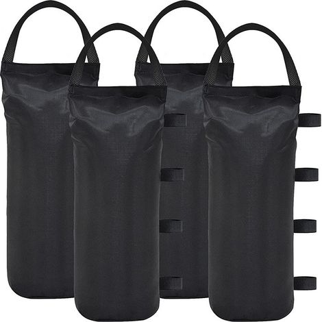 Quatre sacs de lestage robustes pour auvent, sacs de sable portables et résistants au vent, adaptés aux tentes de terrasse extérieures, aux auvents, aux fêtes de camping, à l'ombrage et à la stabilité (1/5)