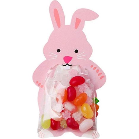 10 sachets cadeaux animaux mignons, lapins, décorations safari pour anniversaire, cadeaux pour enfants, sachets à biscuits, décorations de Pâques