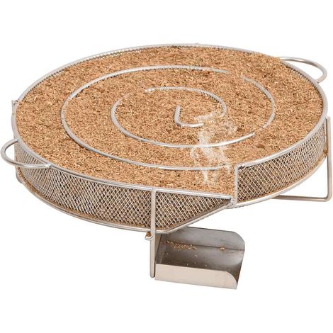Générateur de fumée froide rond 19,5 cm acier inoxydable