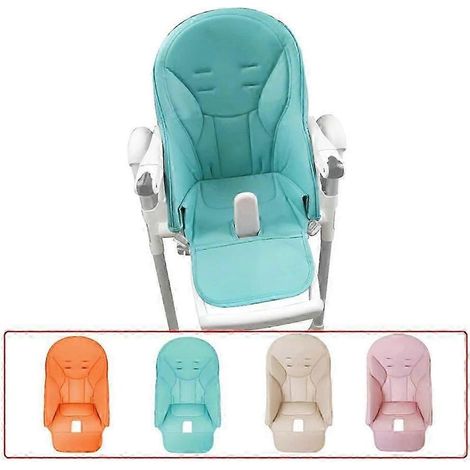 Kissen für Peg Perego Siesta & Prima Pappa Zero 3 Hochstühle, aus PU-Leder für Babys (beiger Bezug)