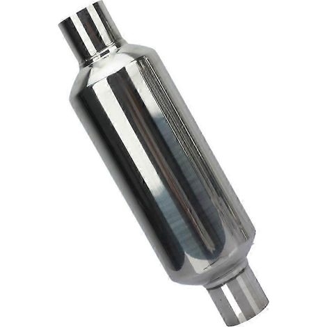 Silencieux d'échappement automobile universel, système de tuyau de silencieux d'échappement à flux direct en acier inoxydable, 57x101x57 mm. (1/5)