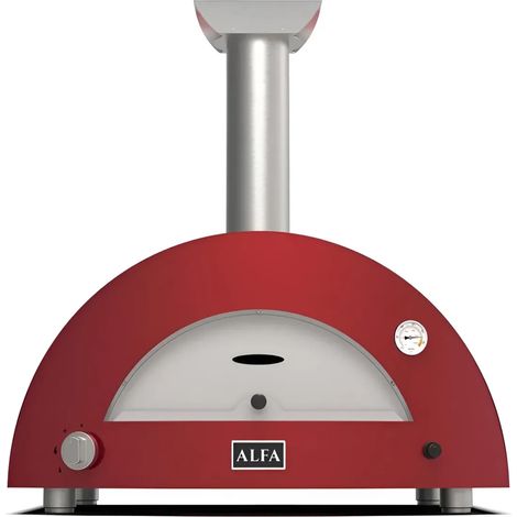 Forno per 2 Pizze a GPL Rosso Antico da Esterno Pietra Refrattaria