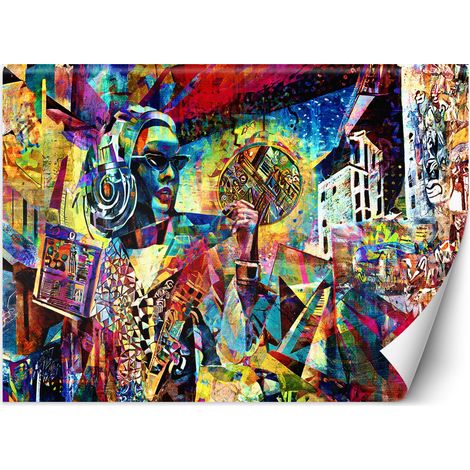 Fototapete Frau Abstraktion Bunt 200x140 cm (1/5)