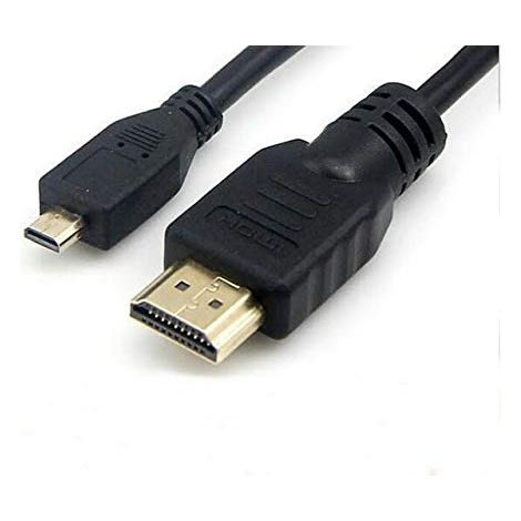 Câble micro HDMI type D vers HDMI type A pour connecter une caméra ASUS MEMO PAD SMART 10 à une TV, HDTV, LCD, Plasma, moniteur avec port HDMI Doré 2 m (1/5)
