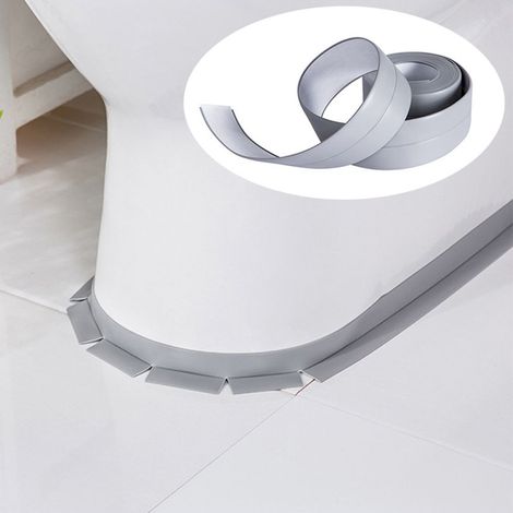 Nastro pieghevole e antimuffa sigillante per bagno cucina, 3.4 metri x 38mm - Colore: Grigio