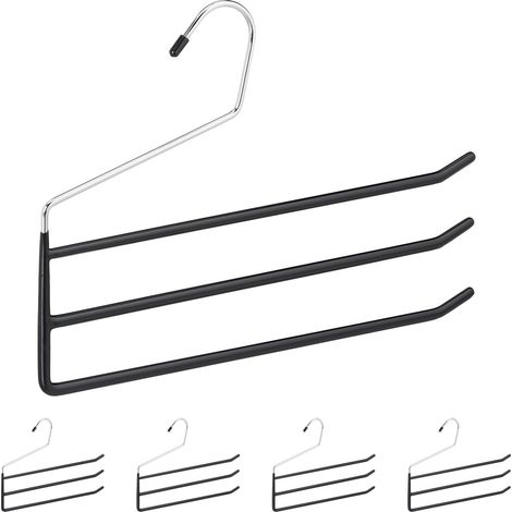 Set of 5 multi pants hangers