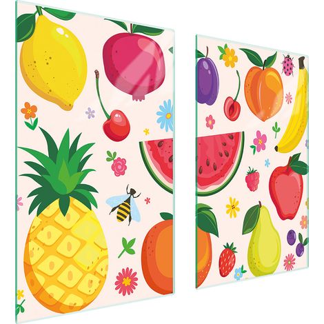 PLACA PROTECTORA DE VIDRIO PARA ESTUFA 75x52 FRUTA (1/5)