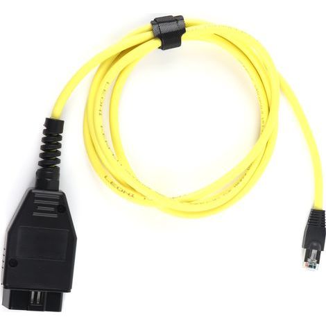 aqxreight - Câble OBD2, câble Ethernet vers OBD Outil de diagnostic de codage de données d'interface ENET adapté aux séries F/1/3/5/7. (1/5)