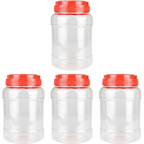 Sealed Plastic Food Containers with Screw on Lids and (1/5)