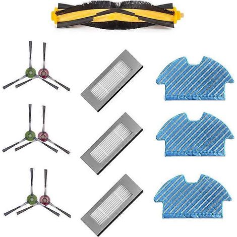 Accessoires pour aspirateur robot OZMO 900 905 DN55 DN35 : brosse latérale principale, filtre HEPA, lingettes de nettoyage, pièces de rechange (1/5)