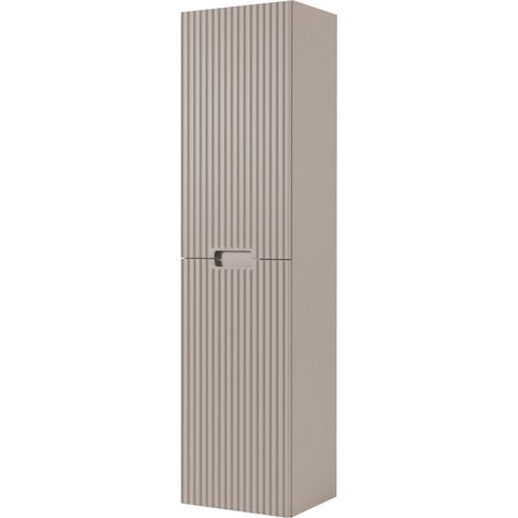 Meuble colonne de salle de bain suspendu VENA cachemire 36 x 136 cm