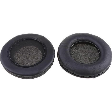 1 paire de coussinets d'oreille noirs, housse d'oreiller, 1 paire de coussinets en mousse à mémoire de forme noirs de rechange pour MDR-DS7000 RF6000 MA300 CD470 (1/5)