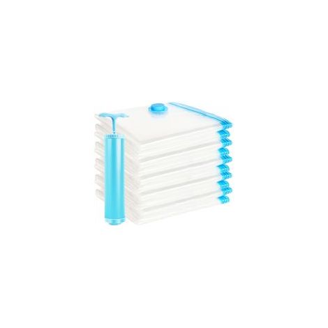 9pcs Sacs de rangement sous vide pour couettes, literie, sacs réutilisables économiseur d'espace, sacs de rangement sous vide extra larges pour couettes, vêtements, matelas, oreillers, manteaux, couet (1/5)