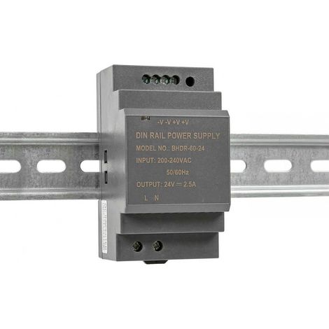 Alimentation sur rail DIN TS35 - 60W - 24V - 2.5A