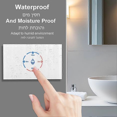 Chauffe-eau intelligent Tuya WiFi avec interrupteur tactile, 40 A, 8 800 W, contrôlé via l'application Smart Life, compatible avec Alexa et Google Home – Version américaine – JBMEDIA (1/4)