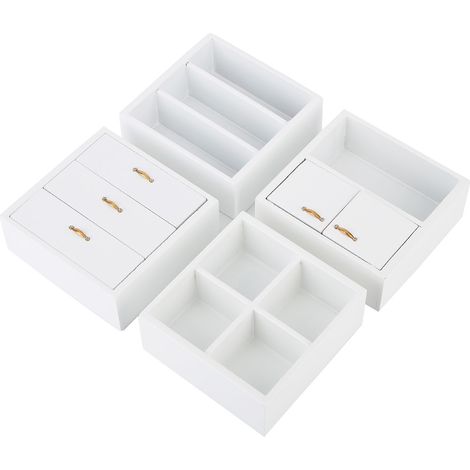 Miniatur-Kleiderschrank 1:12, weiß, für Puppenhaus, Wohnzimmer, Schlafzimmermöbel (1/5)