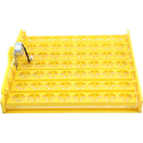 Plateau de retournement automatique des œufs, capacité 120 V, 56 œufs, accessoire pour incubateurs de volailles, pour l'incubation à domicile et l'élevage contrôlé de volailles.-AquaForge (1/5)