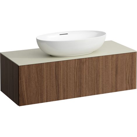 LAUFEN Il Bagno Alessi cajonera, encimera de piedra Calce Avorio,