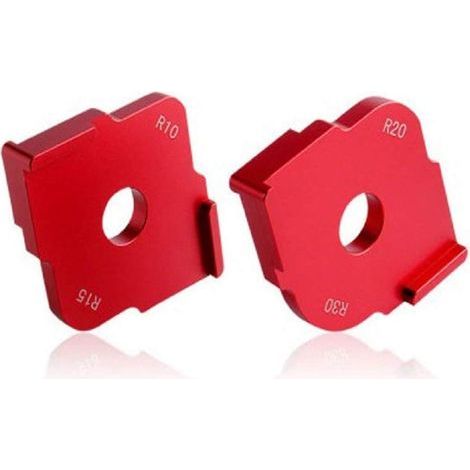 Set of 2 aluminum alloy angle jigs for wood R10 R15 R20 R30, round woodworking tools (1/5)
