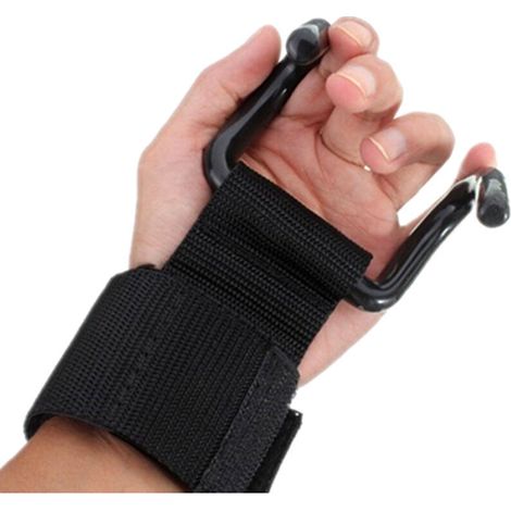 Gancho para sentadillas con pesas – juego de 2 piezas fabricado en acero reforzado, ideal para dominadas y ejercicios de fuerza.