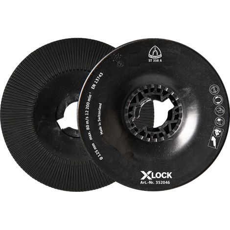 Klingspor ST358A FI-Stützteller gerippt, 115 mm X-LOCK (1/4)