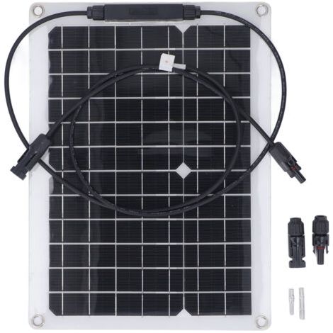 Kit solare compatto e flessibile da 18 V 15 W per la ricarica di batterie, telecamere di sicurezza, cancelli automatici, pollai, barche e installazioni off-grid. (1/5)