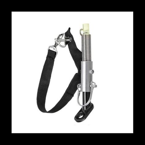 1 Adaptateur d'attelage universel, Acier antirouille, Sangle nylon sécurité, Pour remorque vélo enfant cargo (1/5)