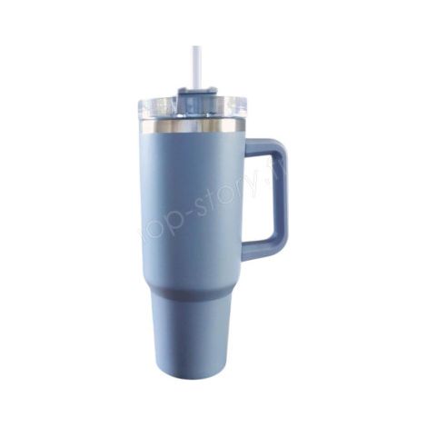 Mug Thermique Inox 1200ml avec Paille et Couvercle Étanche