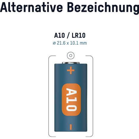 Ansmann – Pile alcaline 9V A10 – Haute performance pour appareils auditifs, calculatrices et appareils photo – Durée de vie prolongée - PILE 10 A