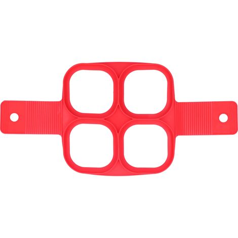 Moule à œuf réutilisable rouge antiadhésif, fabricant de pancakes, ustensile de cuisine moule non collant de type 1