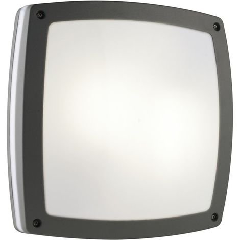 Aplique de pared KIRA E27 2x18 W IP54 Antracita (1/4)