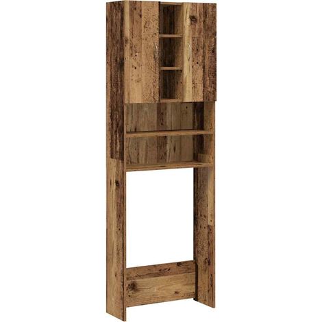 Maison Exclusive - Mobile per Lavatrice Legno Antico 64x25,5x190 cm
