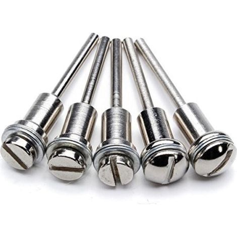 5 pièces de forets en acier rapide avec filetage 1/8 pouce, diamètre 5,8 mm, compatibles avec Dremel et outils rotatifs