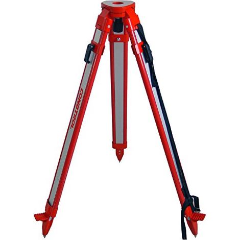Trépied GEO 167 cm en Aluminium Compatible Lunettes de Chantier Théodolites et Lasers Rotatifs Sangle de Transport Intégrée