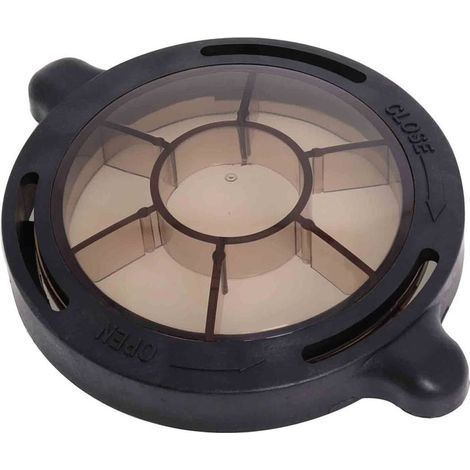 Abdeckung für Zentrifugal-Poolpumpen, transparente obere Abdeckung kompatibel mit Hayward Super II Poolpumpen, Ersatzabdeckung, O-Ring. (1/4)