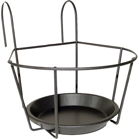 Support à fleurs géométrique pour balcon 18 x 17 cm (1/3)