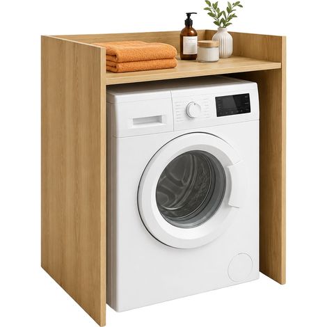 Washing Machine Cabinet, Engineered Wood, Light Brown (1/5)