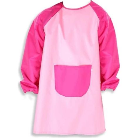 Tablier Peinture Enfant - Rose - Imperméable - Pour 5-11 ans (1/4)