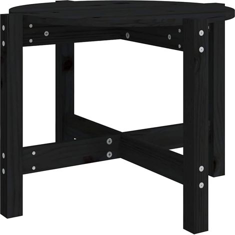 Maison Exclusive - Mesa de centro de madera maciza de pino negro (1/5)