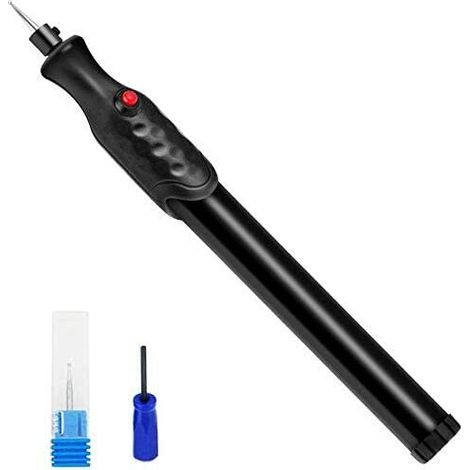Stylo Graveur, Stylo de Gravure de Portable Électrique Sculpture Outils avec Diamant Embout Pour Bijoux Métal Verre Pierre Plastique Bois (1/5)