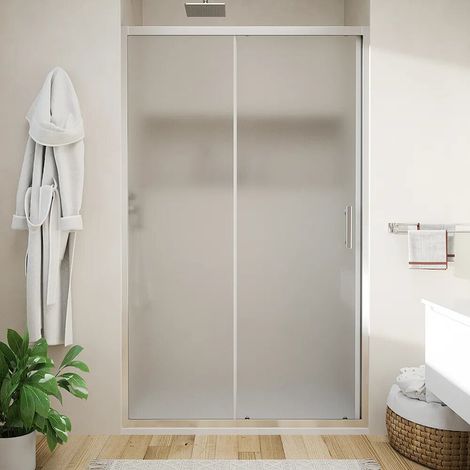Porta doccia 140cm reversibile scorrevole vetro 6mm stampato h190 Tenerife (1/5)