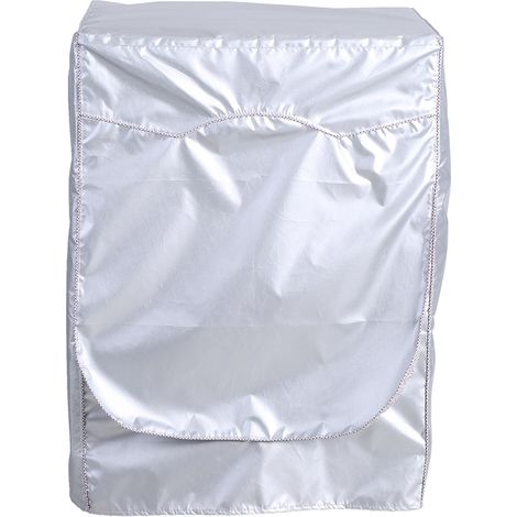 Housse argentée imperméable et solaire pour lave-linge/sèche-linge à chargement frontal (1/5)
