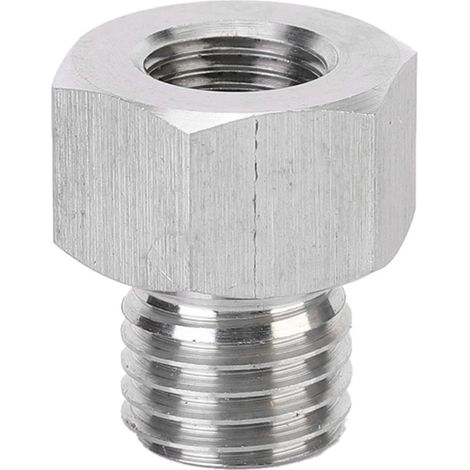 Raccord adaptateur NPT 1/8" femelle vers mâle métrique M12X1,5, accessoire de plomberie, filetage standard, connexion étanche, compatible tuyauterie, pièce de rechange. (1/5)
