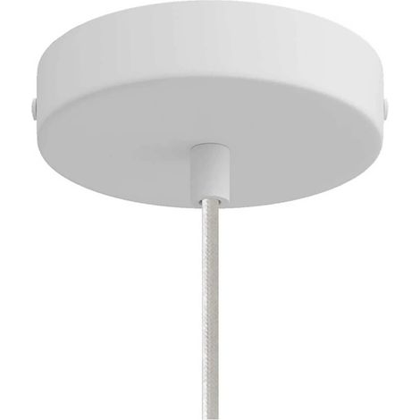 Lampada a Sospensione CREATIVE-CABLES Modello PSMV Doppio Paralume Tub-E14 Bianco (1/5)