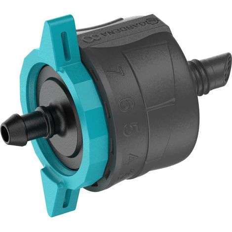 Einstellbarer Endtropfer und Druckregler 1-8l/h - Karton mit 6 Stück GARDENA