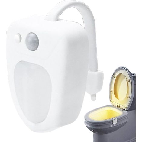 CCYKXAToilet light with motion sensor, toilet light, toilet night light, color-changing toilet light, 16-color LED night light