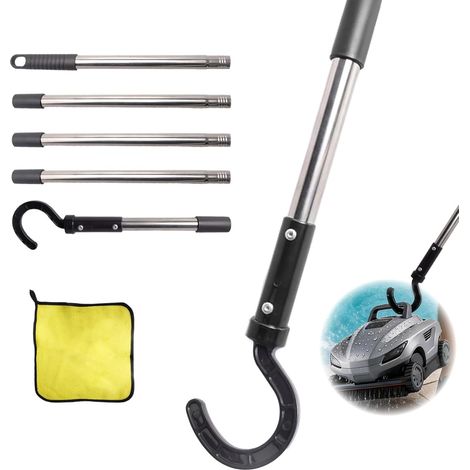 pool robot hook, pool hook for telescopic rods 180cm, pool hook for robot pool vacuum cleaner, pool cleaning accessories, aluminum bar (1/5)
