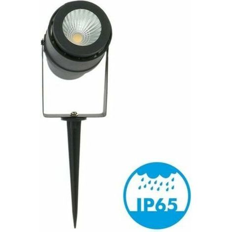 12-W-LED-Gartenstrahler mit Erdspieß, Schwarz, 720 lm, Farbtemperatur: Neutralweiß 4000 K