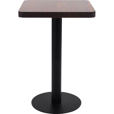 Maison Exclusive - Tavolo da Bistrot Marrone Scuro 50x50 cm in MDF (1/5)