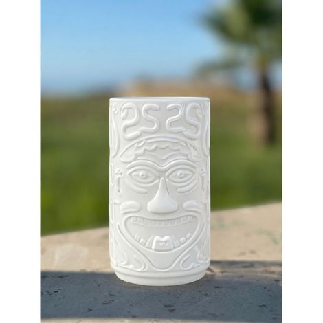 Brevetti WAF Bicchiere Tiki George 44 Cl Plastica San Bianco 1 Pz